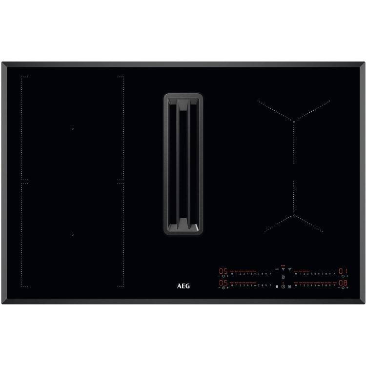 AEG 6000 Series 78cm 4 Zone Venting Induction Hob - Recirculation Only