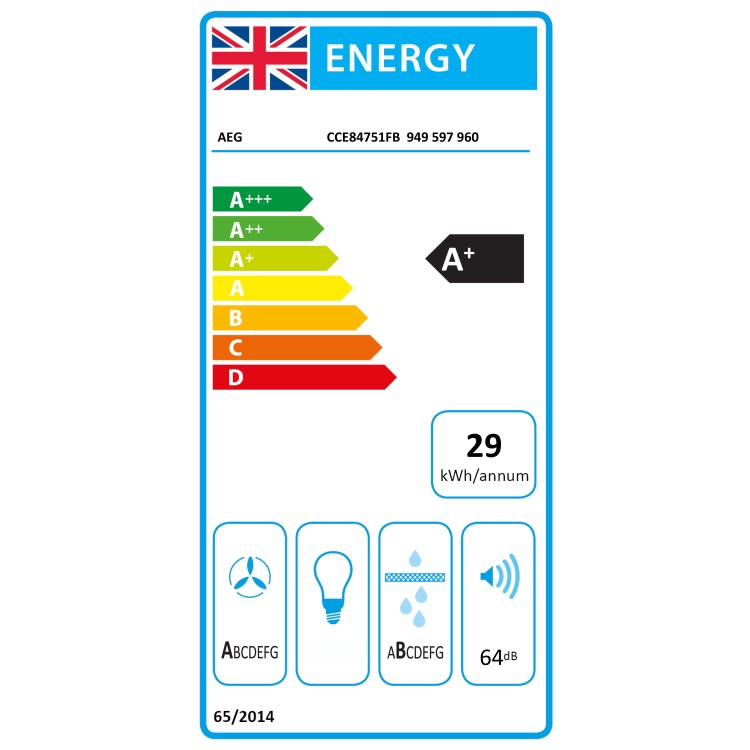 AEG 8000 Series 83cm 4 Zone Venting Induction Hob - Recirculation Only