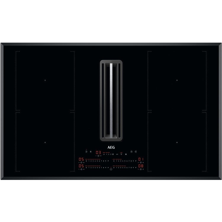 AEG 8000 Series 83cm 4 Zone Venting Induction Hob - Recirculation Only