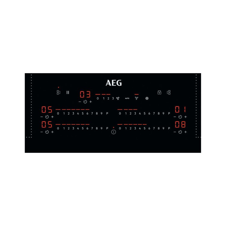 AEG 8000 Series 83cm 4 Zone Venting Induction Hob - Recirculation Only