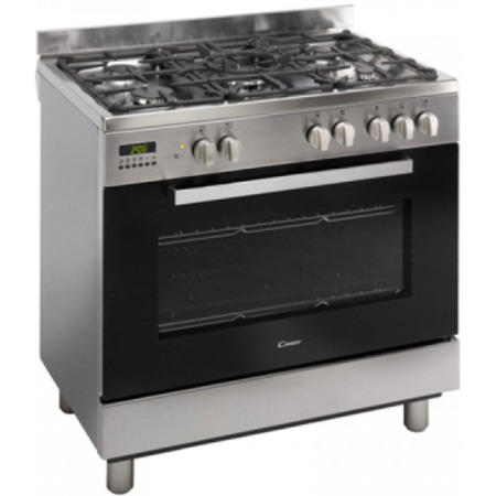 Candy CCG9M52PX Maxi 90cm Dual Fuel Range Cooker - Stainless Steel