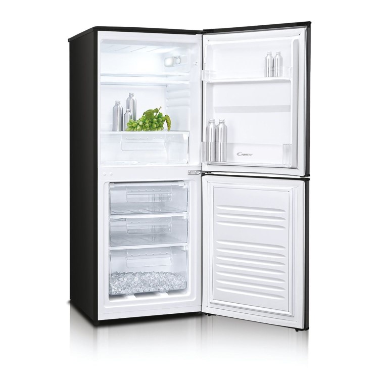 Candy 185 Litre 50/50 Freestanding Fridge Freezer - Black