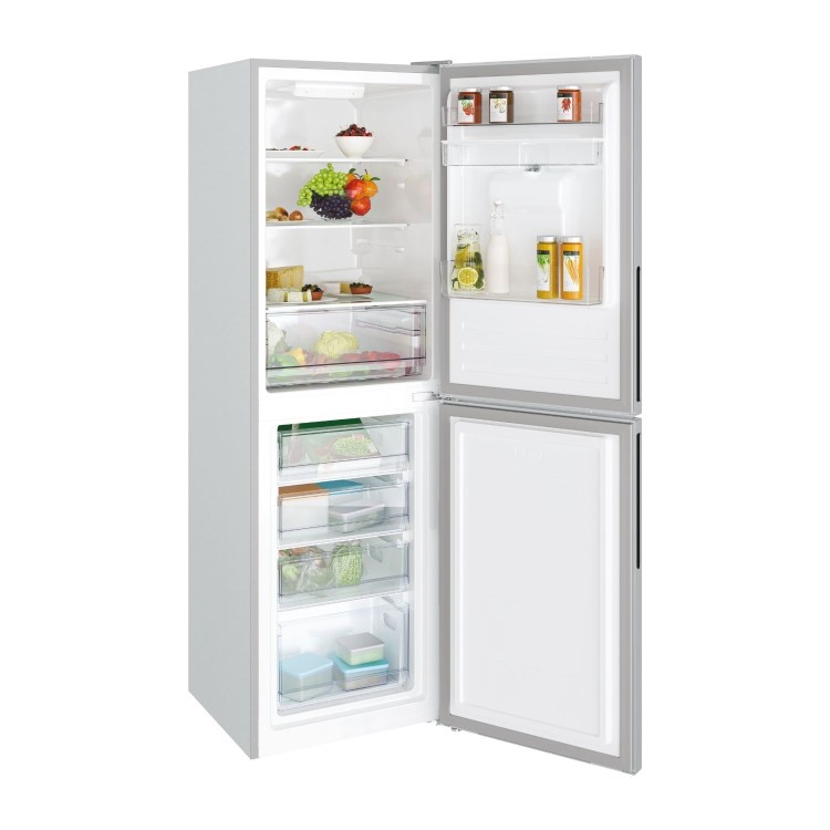 Candy 246 Litre 50/50 Freestanding Fridge Freezer - Silver