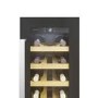 Candy 19 Bottle Capacity Single Zone Slimline Wine Cooler - Black