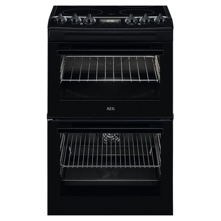 AEG 55cm Electric Cooker - Black