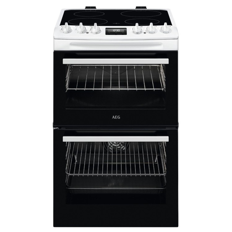 AEG 55cm Electric Cooker - White