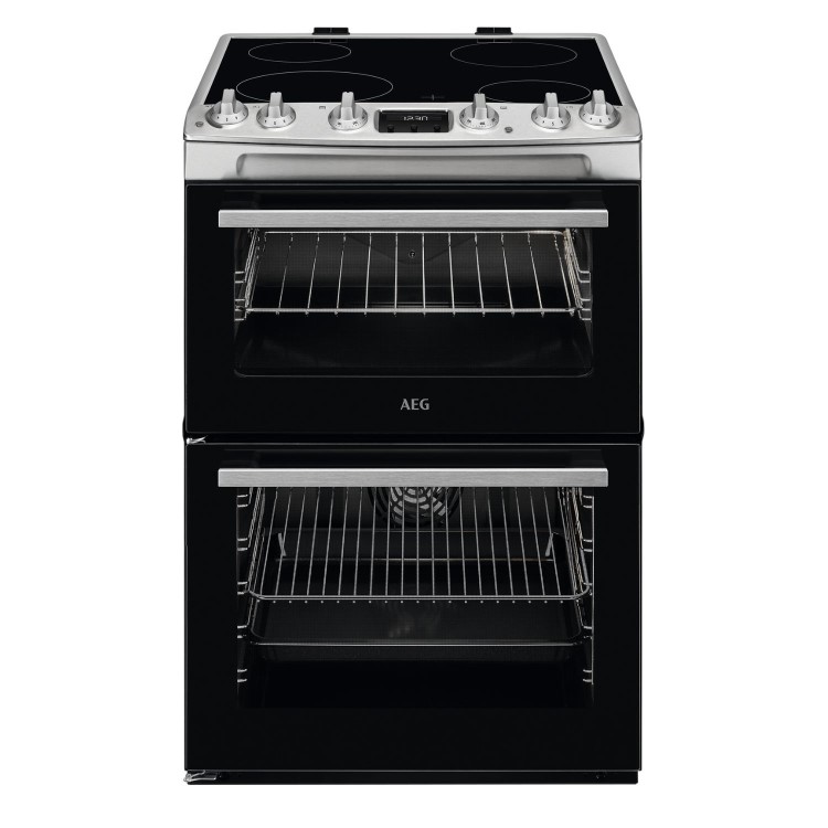 AEG 5000 Series 60cm Electric Cooker - Stainless steel