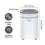 GRADE A2 - electriQ 12L Low-Energy Laundry Smart Dehumidifier