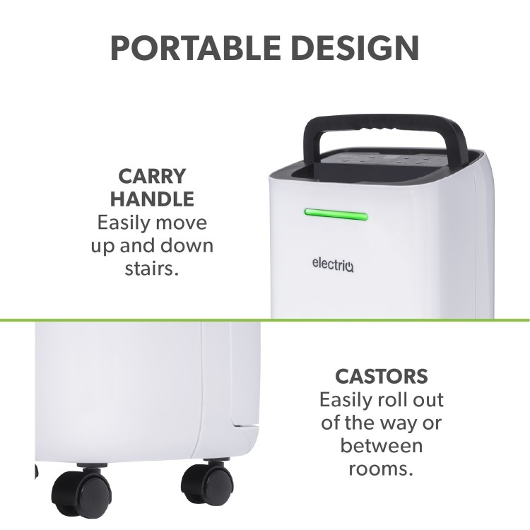 electriQ 12L Quiet Low-Energy Dehumidifier