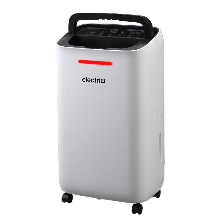 Refurbished electriQ 12 Litre Dehumidifier with Digital Humidistat and Air Purifier