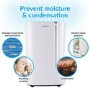 GRADE A1 - electriQ CD20L 20L Dehumidifier with Humidistat Great for 2-5 bed house