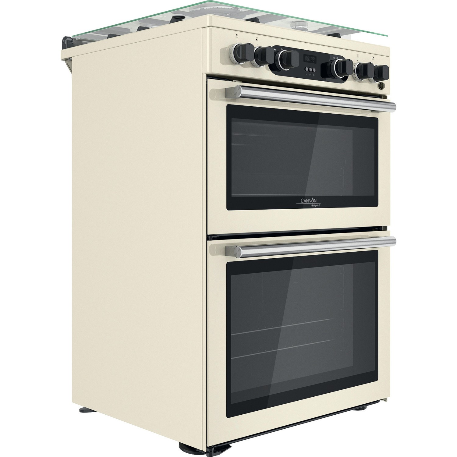 Hotpoint Cannon 60cm Double Oven Gas Cooker - Cream CD67G0C2CJ ...