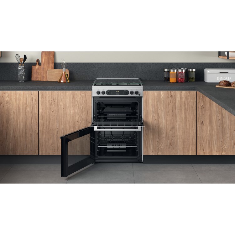 Hotpoint Cannon 60cm Gas Cooker - Stainless Steel