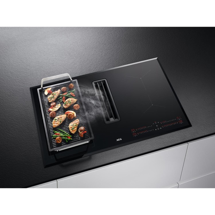 AEG 6000 Series 78cm 4 Zone Venting Induction Hob - Duct Out Only