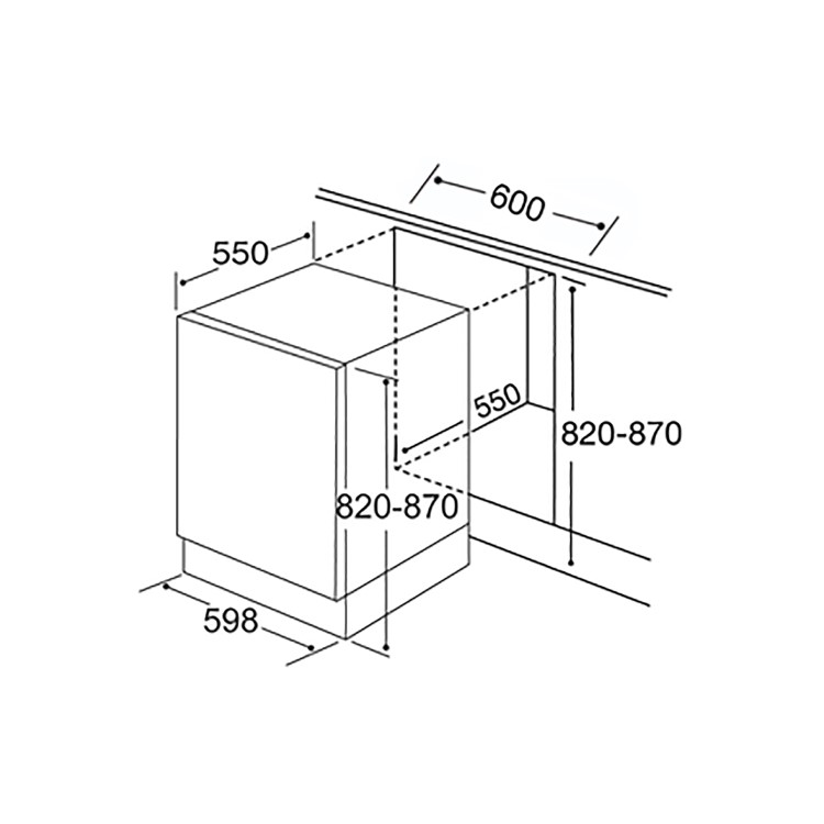 CDA Integrated Dishwasher