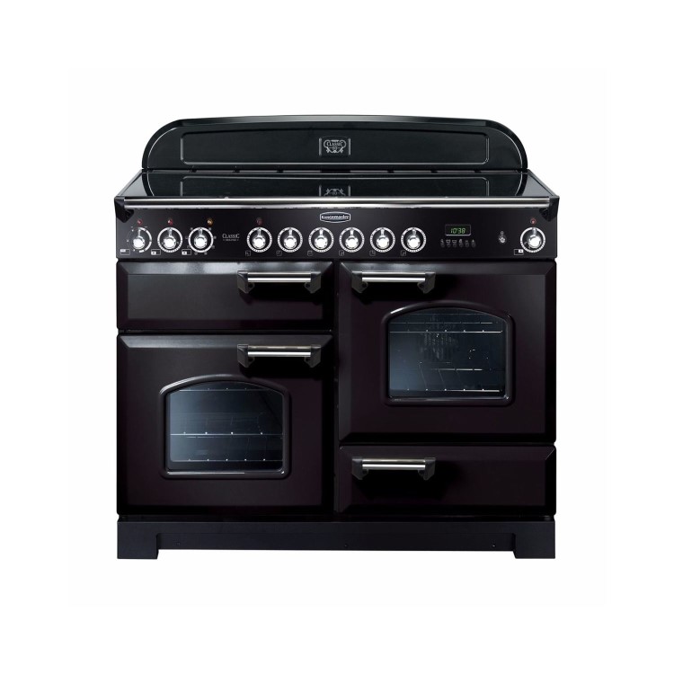 Rangemaster CDL110ECBLC Classic Deluxe 110cm Electric Range Cooker - Black & Chrome