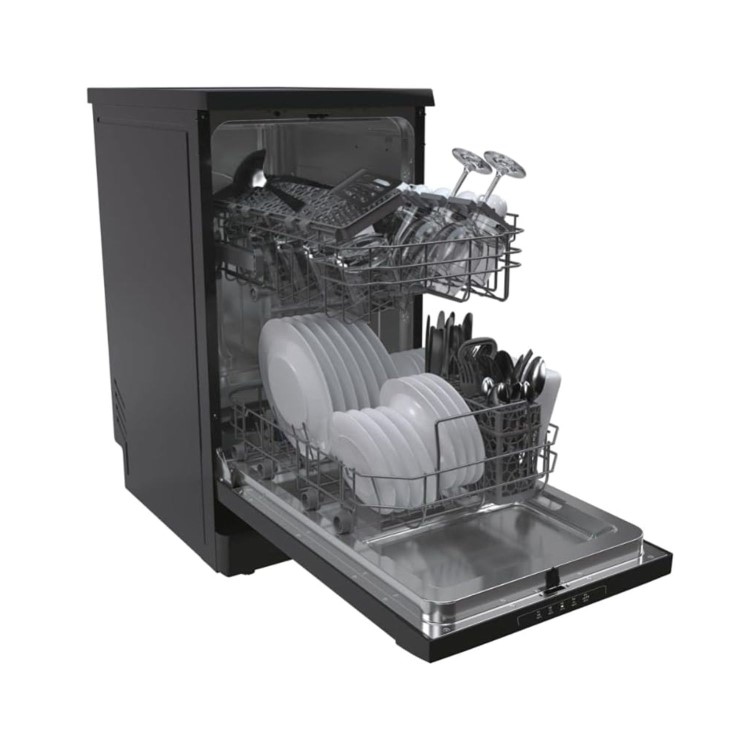 Candy Brava Freestanding Slimline Dishwasher - Black