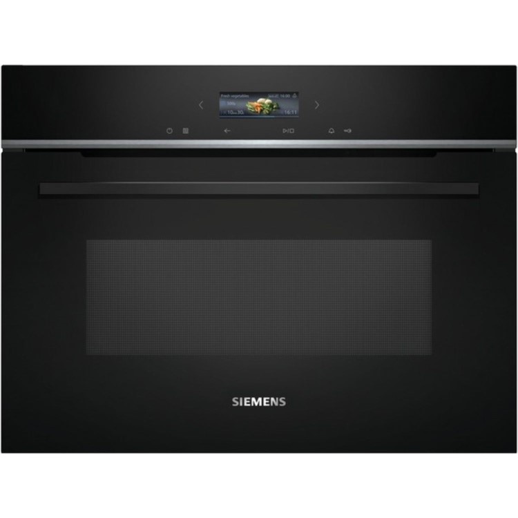 Siemens iQ700 Built-In Microwave with Grill - Black