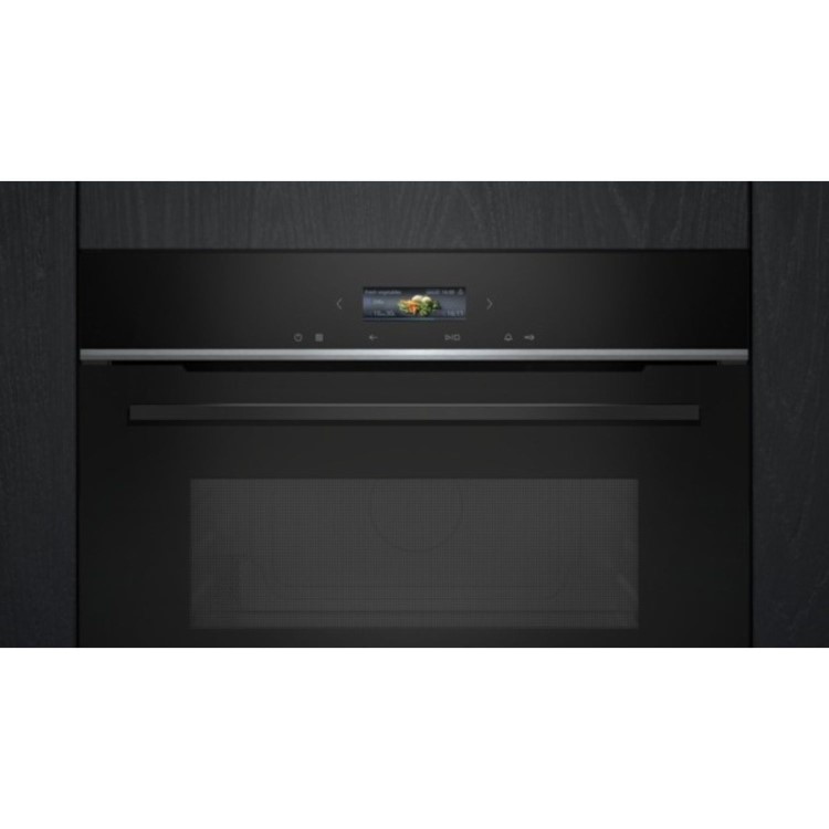 Siemens iQ700 Built-In Microwave with Grill - Black