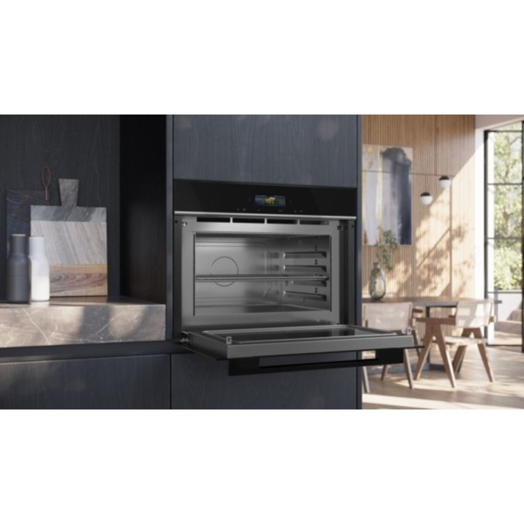 Siemens iQ700 Built-In Microwave with Grill - Black