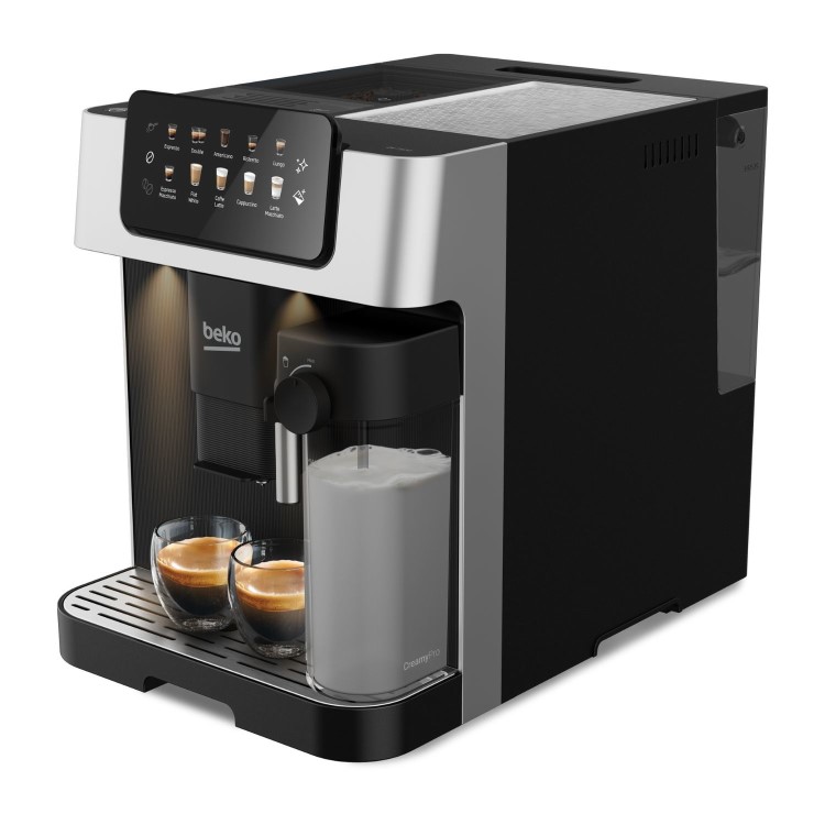 Beko CaffeExperto Automatic Bean to Cup Coffee Machine with Milk Frother - Stainless Steel