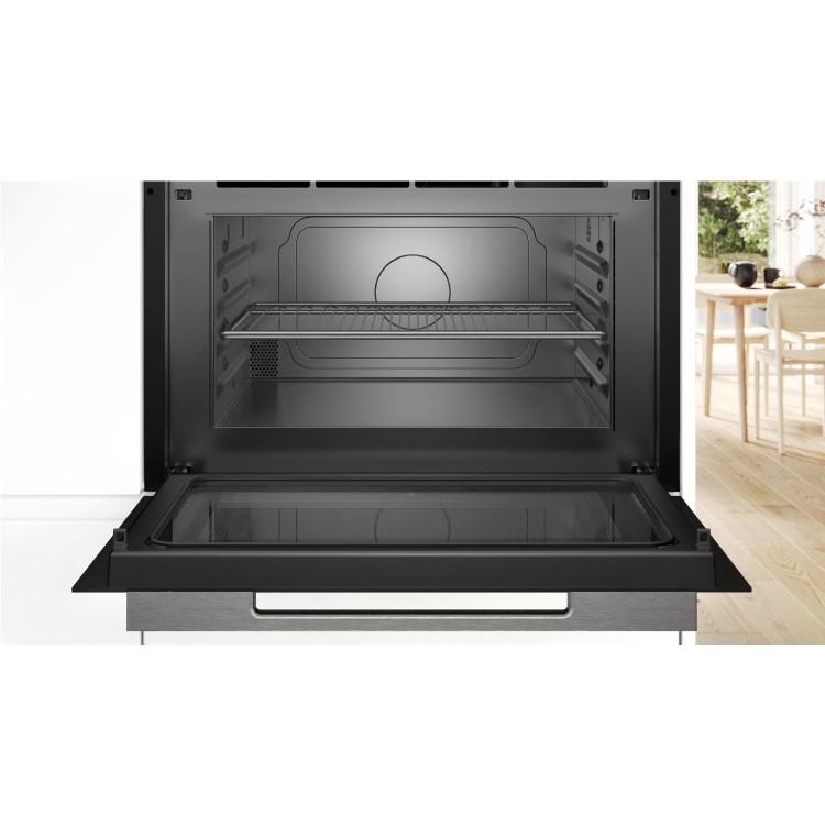 Bosch Series 8 Built-In Microwave with Grill - Black