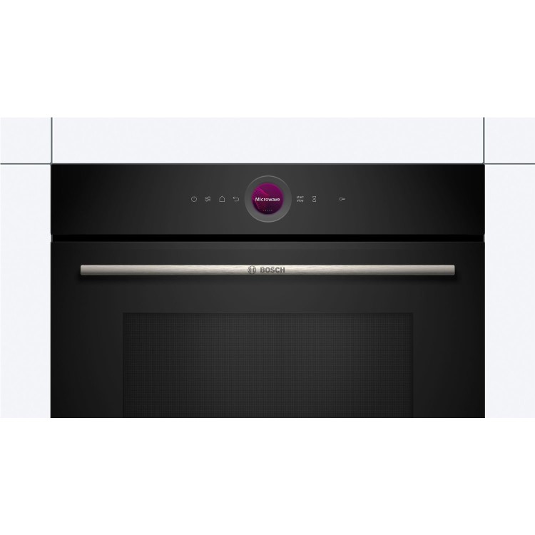 Bosch Series 8 Built-In Microwave with Grill - Black