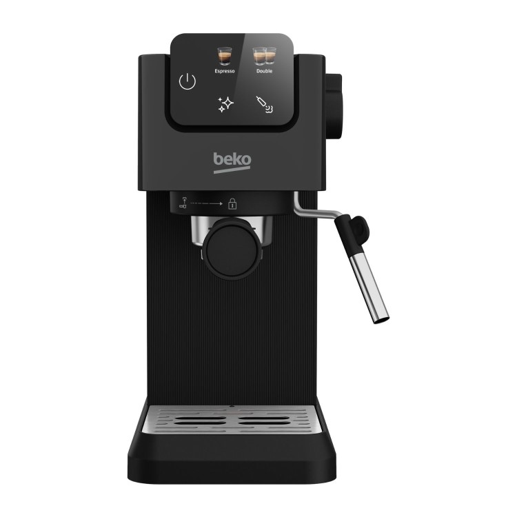 Beko CaffeExperto Manual Espresso Coffee Machine with Milk Frother - Black