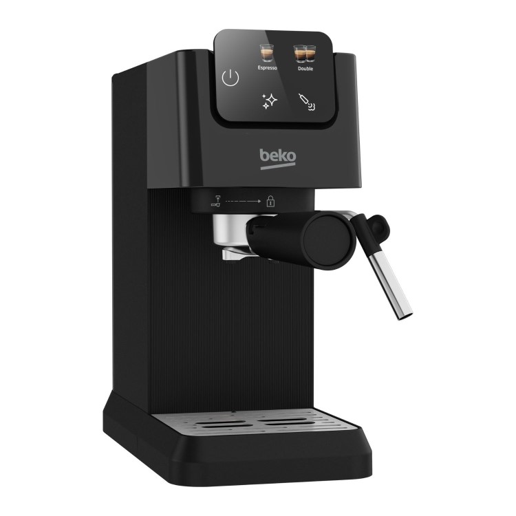 Beko CaffeExperto Manual Espresso Coffee Machine with Milk Frother - Black