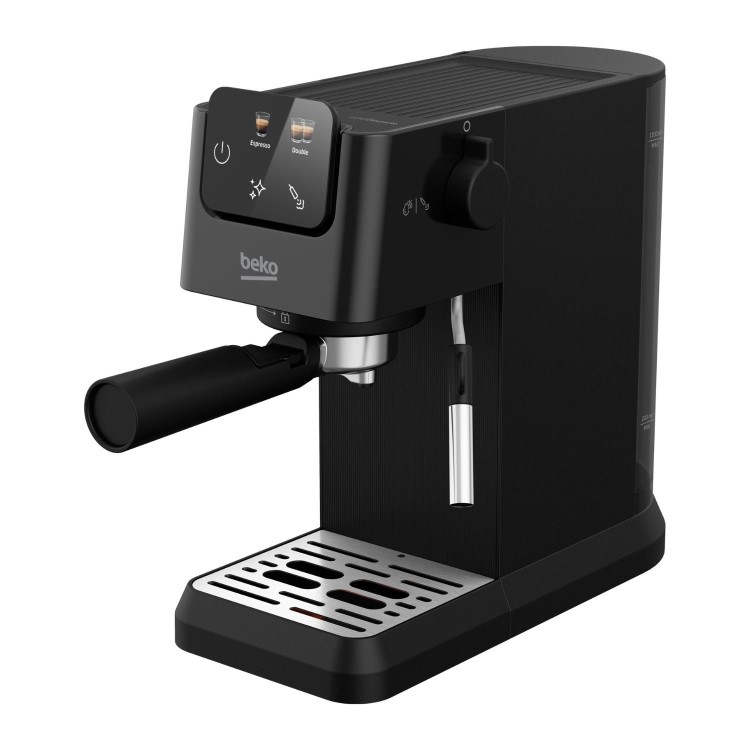 Beko CaffeExperto Manual Espresso Coffee Machine with Milk Frother - Black