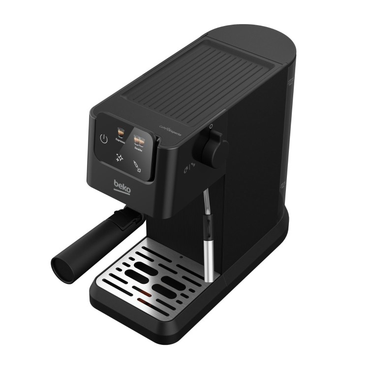 Beko CaffeExperto Manual Espresso Coffee Machine with Milk Frother - Black