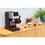 Refurbished Beko CaffeExperto Manual Espresso Coffee Machine with Milk Frother Stainless Steel