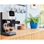 Refurbished Beko CaffeExperto Manual Espresso Coffee Machine with Milk Frother Stainless Steel