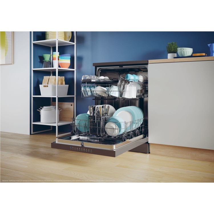 Candy Rapido Freestanding Dishwasher - Black