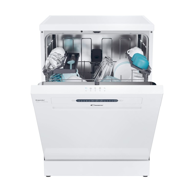 Refurbished Candy Rapido CF3C9E0W 13 Place Freestanding Dishwasher White