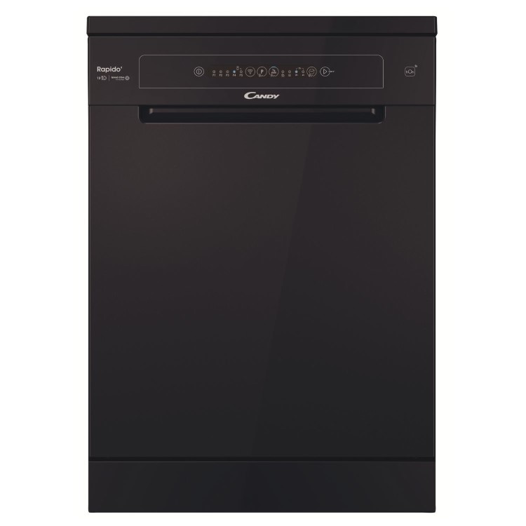 Candy Rapido Freestanding Dishwasher - Smart Wi-Fi, Black