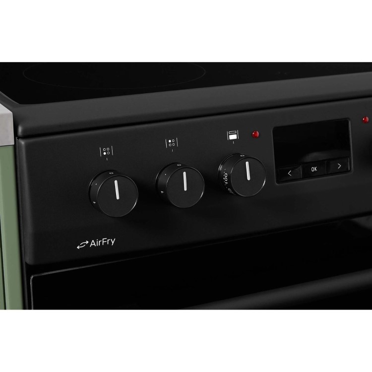 CDA 60cm Electric Cooker with Airfry - Black