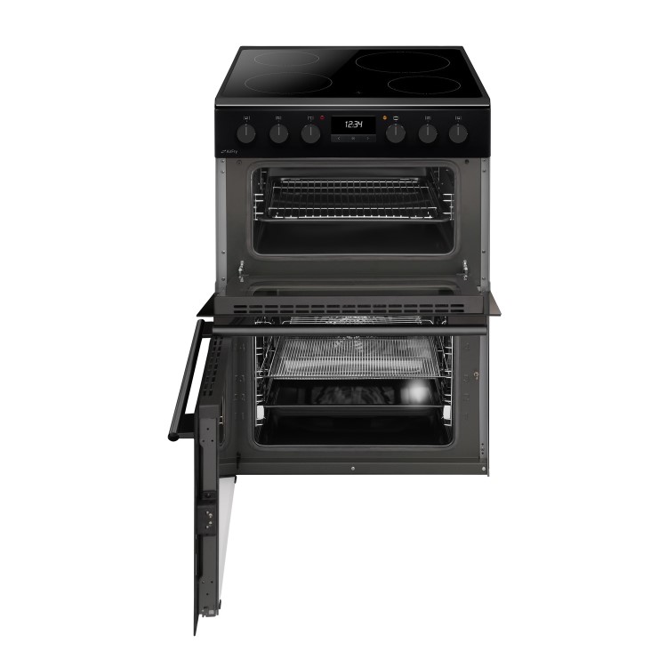 CDA 60cm Electric Cooker with Airfry - Black