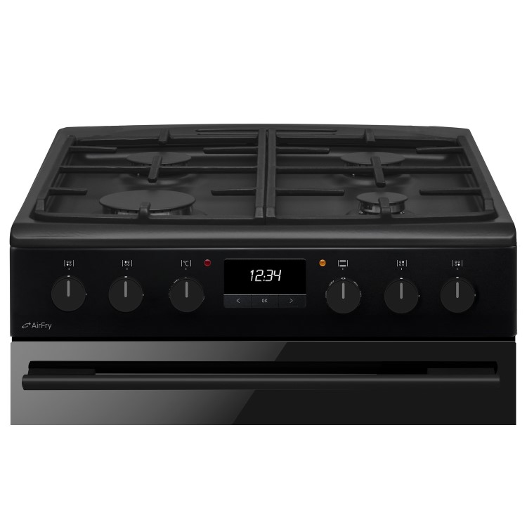 CDA 60cm Dual Fuel Cooker with Airfry - Black