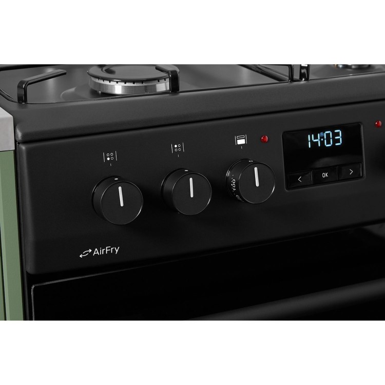 CDA 60cm Dual Fuel Cooker with Airfry - Black