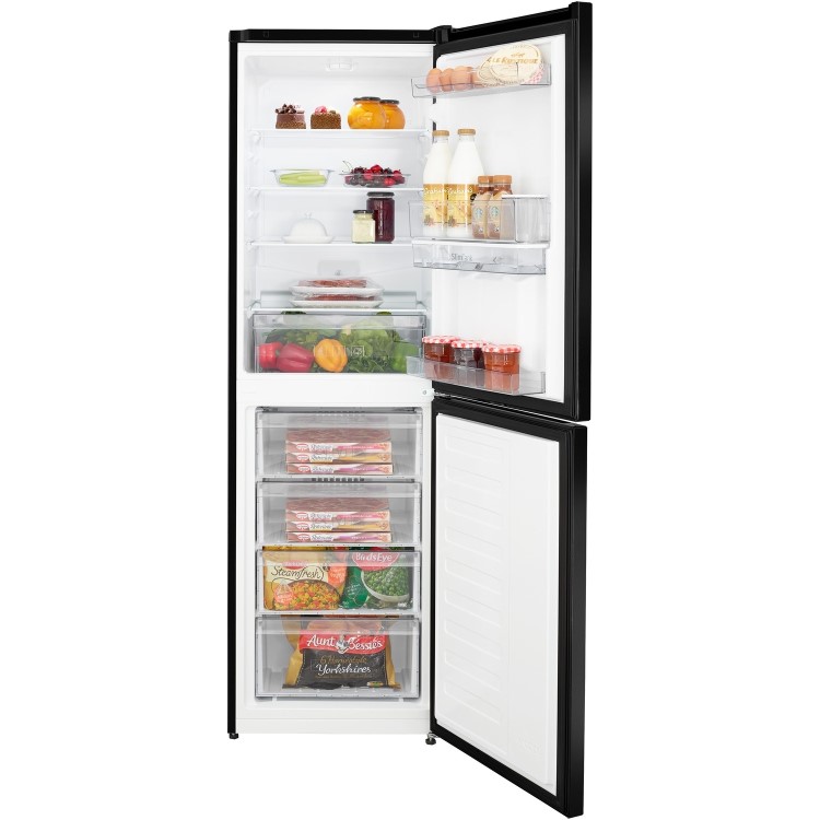 Beko 261 Litres 50/50 Freestanding Fridge Freezer- Black