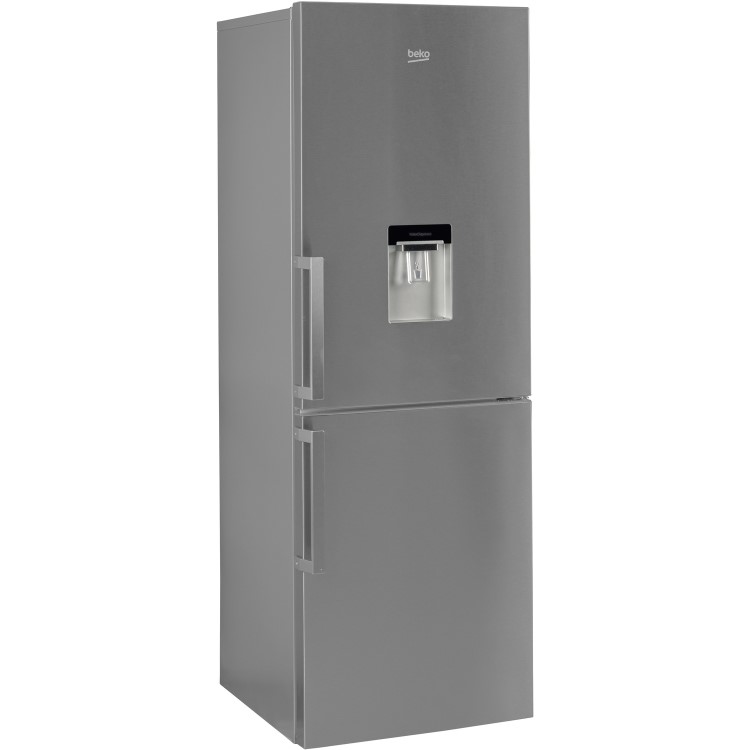 Refurbished Beko CFP1675DX Freestanding 303 Litre 60/40 Frost Free Fridge Freezer Stainless Steel