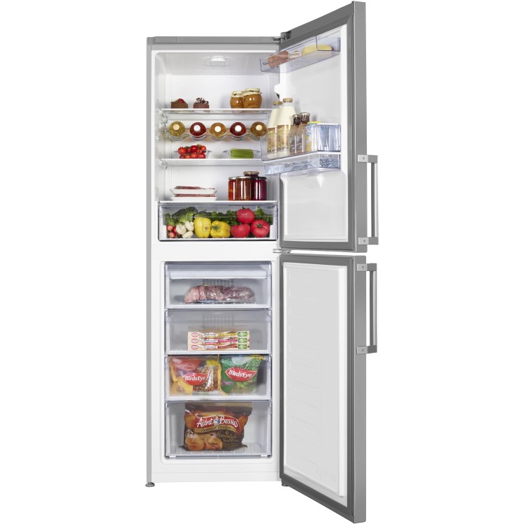 Beko CFP1691DX 191x60cm Frost Free Freestanding Fridge Freezer With Non-plumbed Water Dispenser - Stainless Steel