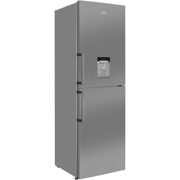 Beko CFP1691DX 191x60cm Frost Free Freestanding Fridge Freezer With Non-plumbed Water Dispenser - Stainless Steel