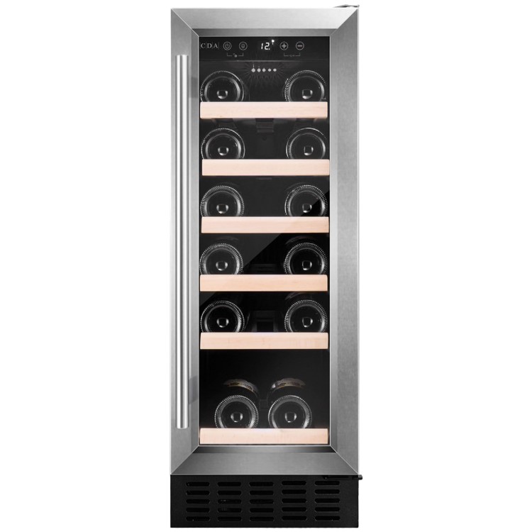 Refurbished CDA CFWC304SS Freestanding 19 Bottle Single Zone Under Counter Wine Cooler Stainless Steel