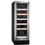 Refurbished CDA CFWC304SS Freestanding 20 Bottle Single Zone 30cm Under Counter Wine Cooler Stainless Steel