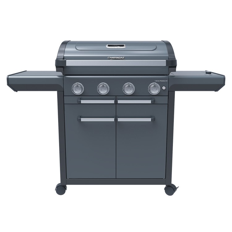 Campingaz 4 Series Premium S - 4 Burner Gas BBQ Grill with Side Burner - Grey