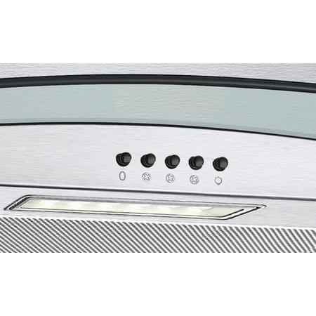 Candy 70cm Curved Glass Chimney Cooker Hood - Stainless Steel