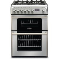 Hotpoint CH60DPXFS 60cm Wide Double Oven Dual Fuel Cooker - Stainless Steel