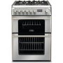 Hotpoint CH60DPXFS 60cm Wide Double Oven Dual Fuel Cooker - Stainless Steel